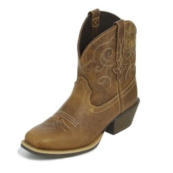 Justin Boots Shoes - Justin Short Ankle Western Women’s Cowboy Boots Size 6